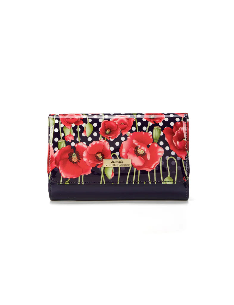 SERENADE POPPY MED LEATHER RFID WALLET