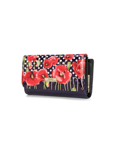 SERENADE POPPY MED LEATHER RFID WALLET