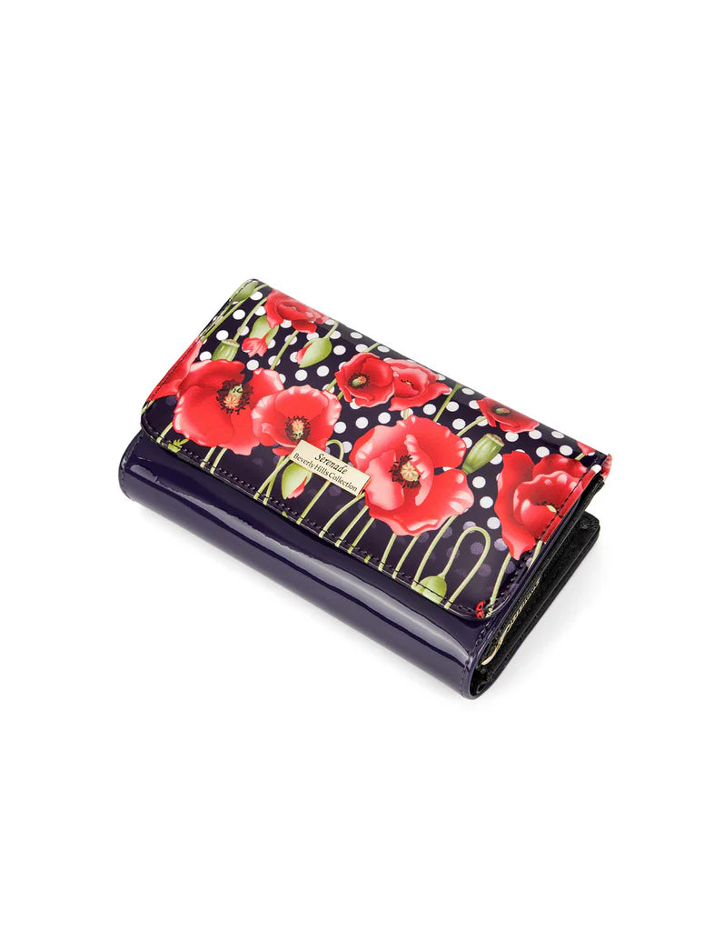 SERENADE POPPY MED LEATHER RFID WALLET