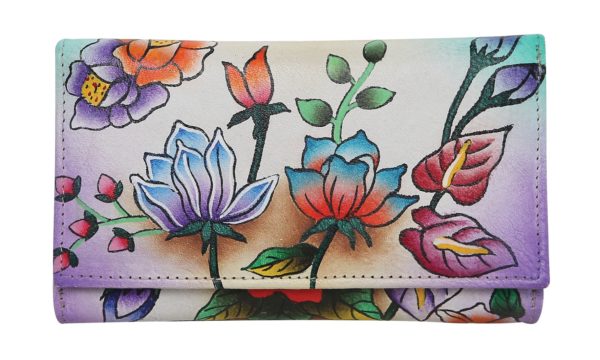 Modapelle Hand Painted Women's Leather Wallet