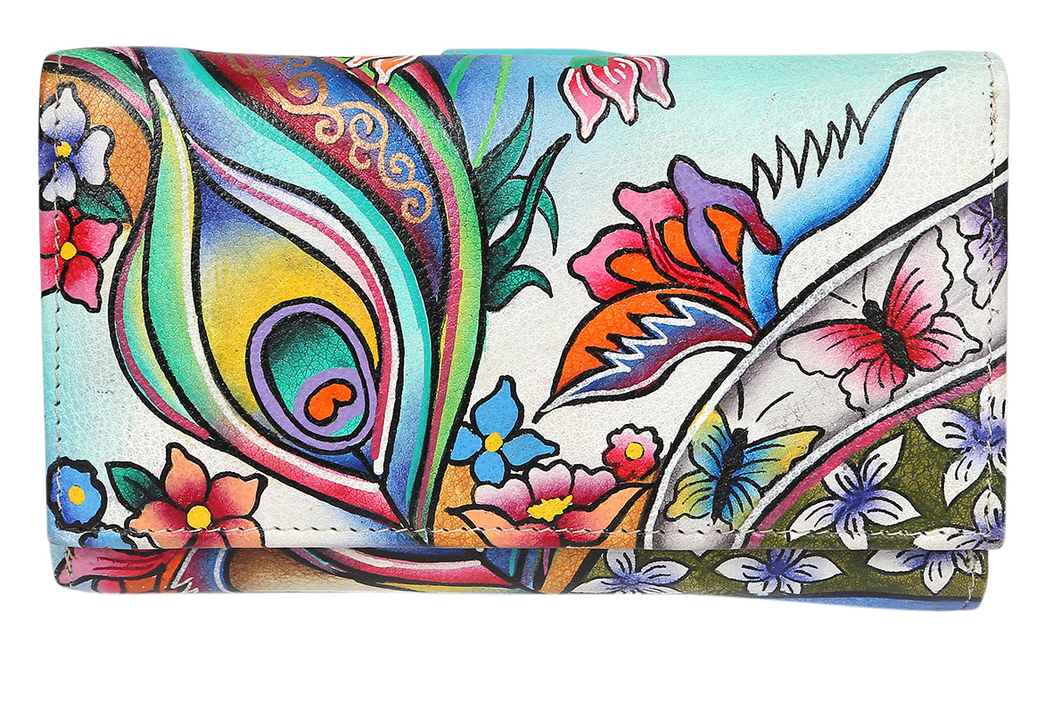 Modapelle Hand Painted Women s Leather Wallet Bonita Leather Accessories